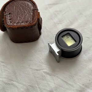 hotshoe viewfinder  with Brown Leather Case